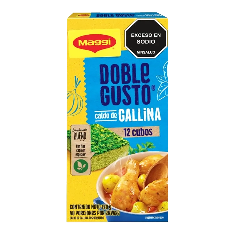 CALDO MAGGI GALLINA DOBLE GUSTO X 12 UND